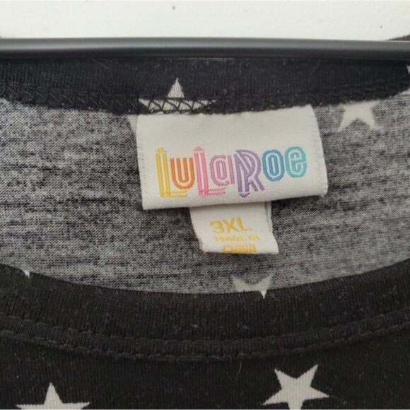 EUC LuLaRoe Size 3xl Black And White Star Carly - Picture 7 of 7